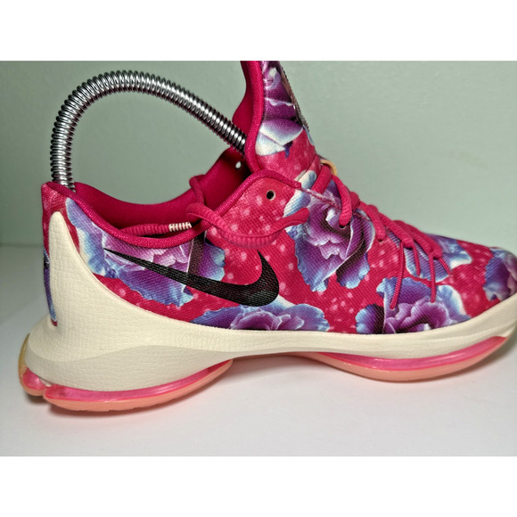 Nike KD 8 Aunt Pearl Pink Sneakers Basketball colorful Size 5 Y Amazing - Picture 5 of 10